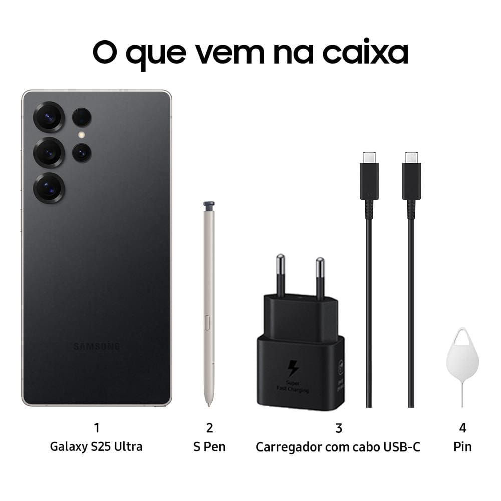 Smartphone Samsung Galaxy S25 Ultra Titânio | Ponto