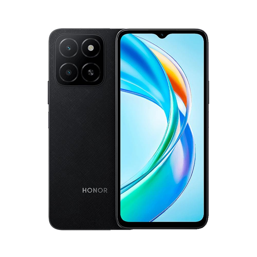 Smartphone HONOR X5B 4G Plus 256GB Preto, 4+4GB RAM Turbo, Processador MediaTek Helio G36, Câmera Traseira Dupla de até 50MP e Tela de 6,56"