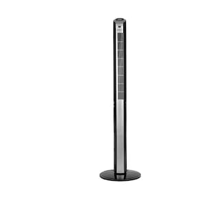 Ventilador de Torre Spirit TS1200 com 3 Velocidades, Função Oscilante e Controle Remoto – Preto