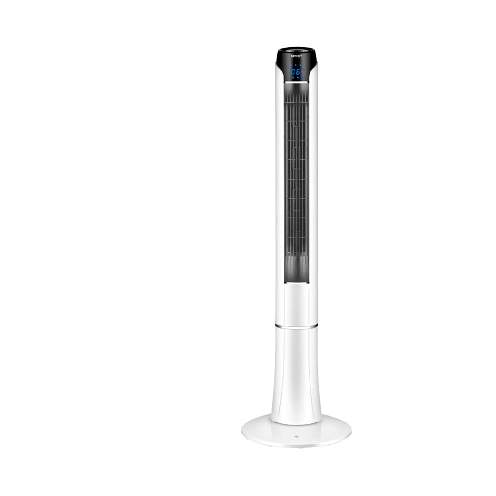 Ventilador de Torre 120cm Spirit Sky 45W de Potência com 3 Velocidades, Função Bom Sono e Vento Natural – Branco/Prata