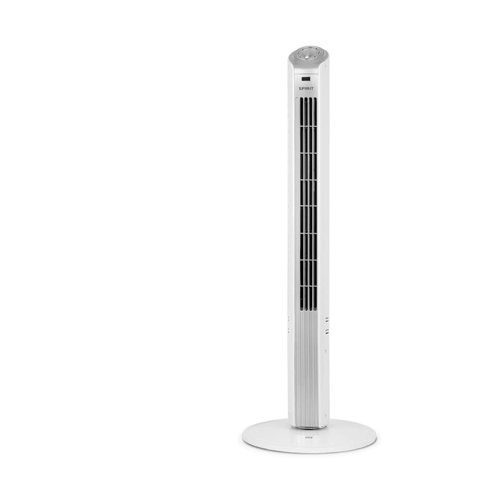Ventilador de Torre 90cm Spirit Easy 40W de Potência e 3 Velocidades - Branco/Prata