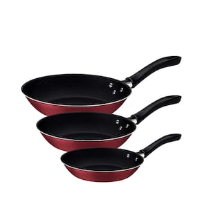 Jogo de Frigideiras 3 Peças Tramontina Linz com Revestimento Antiaderente Starflon Max - Vermelho