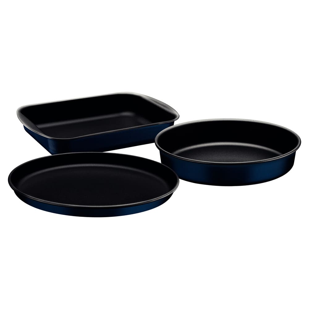 Conjunto de Assadeiras Tramontina Ravena em Alumínio com Revestimento Antiaderente Starflon Max - 3 Peças