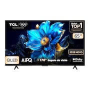 Smart TV 65” TCL QLED 4K Ultra HD 65P7K com Sistema Operacional Google TV, HDR10+, HDMI 2.1, Chromecast built-in, Dolby Vision e Atmos
