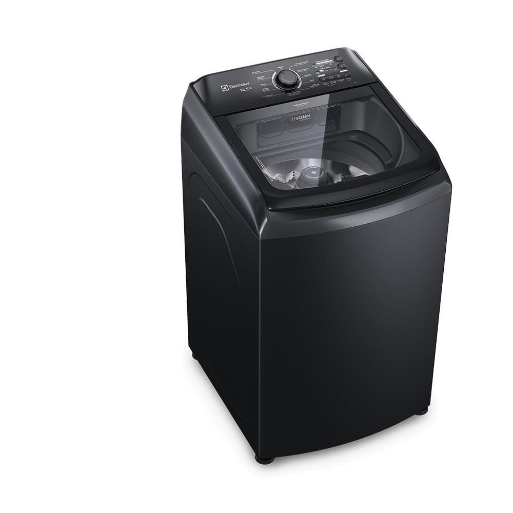Lavadora de Roupas Electrolux Efficient LEP15 14,5kg com Cesto Inox, Ultra Filter e Tecnologia Jet&Clean - Preta