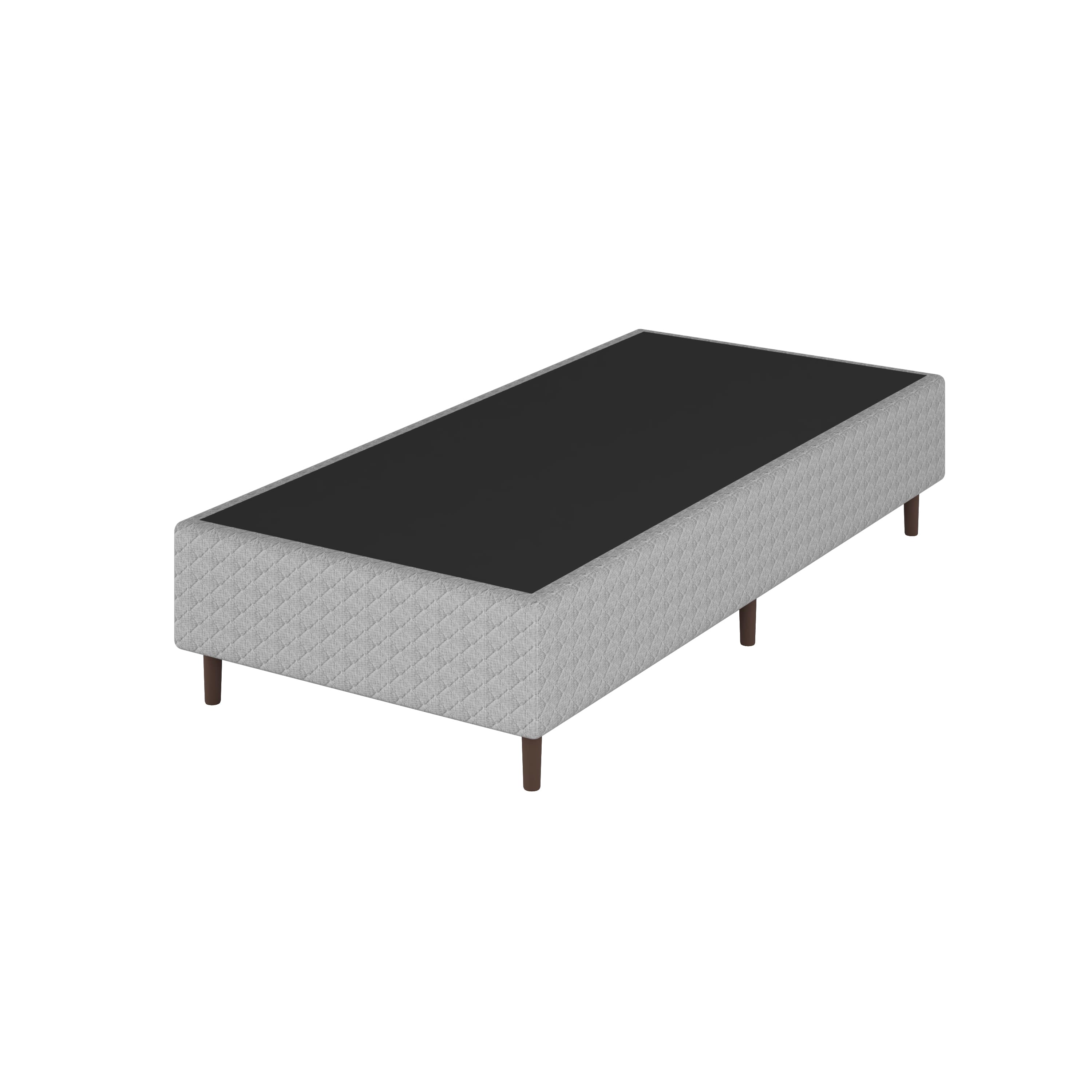 Base Cama Box Solteiro Umaflex Loreto A26 Cinza