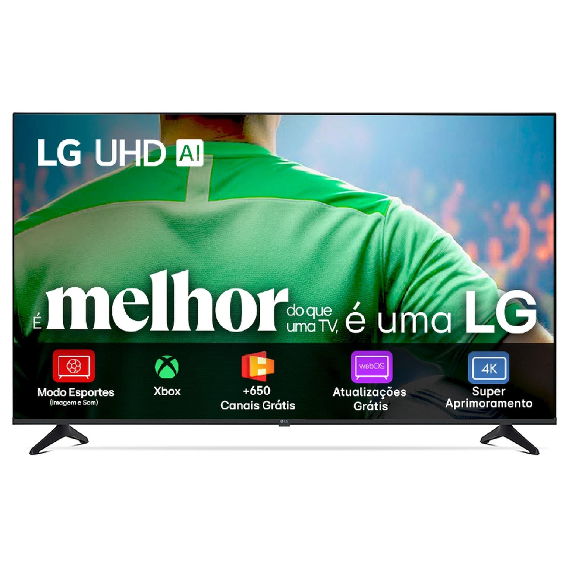 Smart TV 4K LG 43” UHD 43UA7500PSA Processador a7 Gen8 Alexa Integrado Otimizador de Jogos