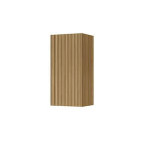 Armário Aéreo Nesher Rainha em MDF 15mm com 1 Porta e 1 Prateleira - 40cm de largura – Nature