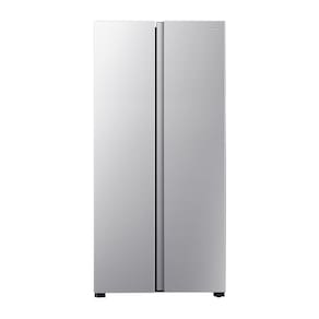 Geladeira 428L Hisense RS3P428 Side by Side Inverter Frost Free Portas Planas Puxador Embutido Cinza
