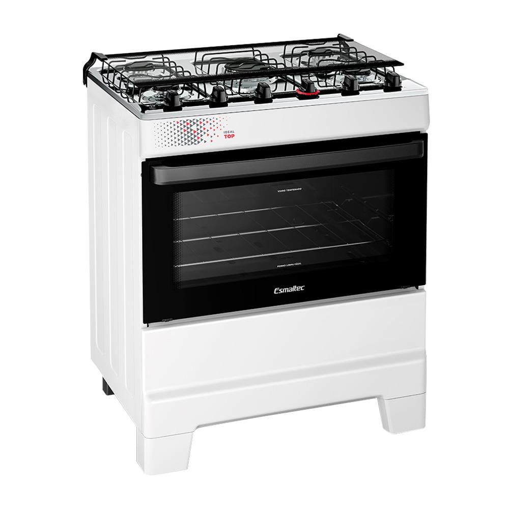 Fogão 5 Bocas Esmaltec Ideal Top Branco - Bivolt - 5122