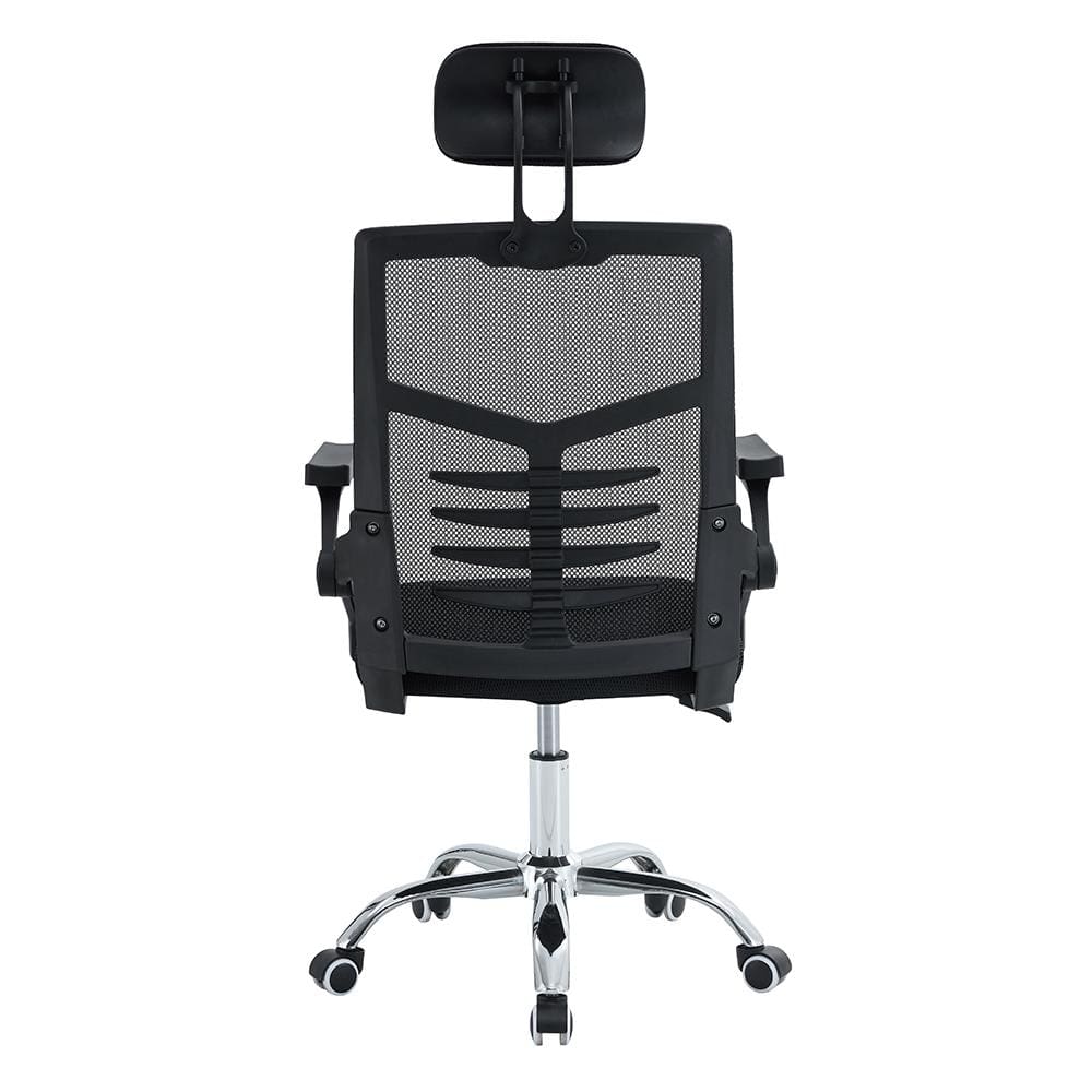 Cadeira Escritório Executiva Diretor Conthey Athos Malha Mesh Premium Ergonômica Apoio Cervical Altura Ajustável Preta