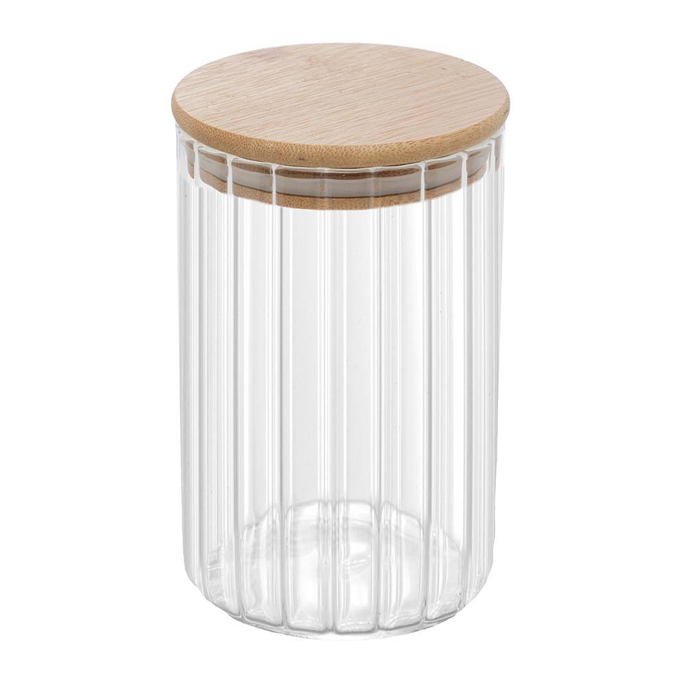 Porta Mantimento Wolff 700ml Vidro Borossilicato Tampa Bambu 