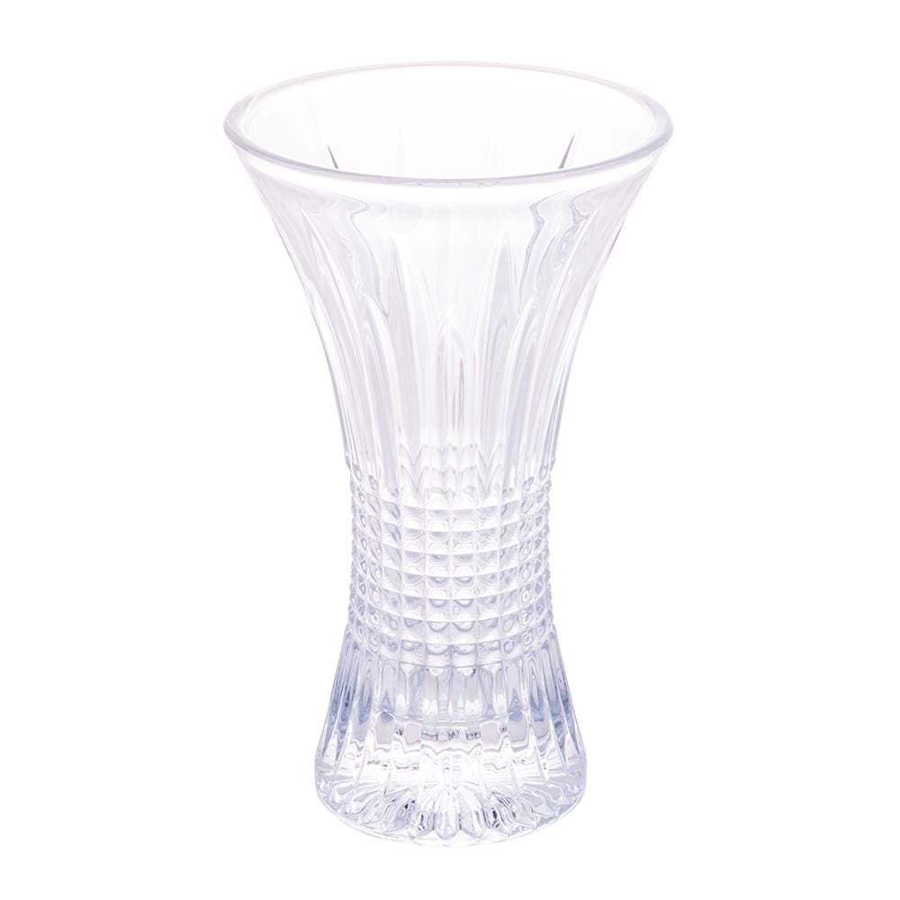 Vaso de Cristal Wolff Queen 24x14,5x14,5cm Design Elegante Alta Transparência