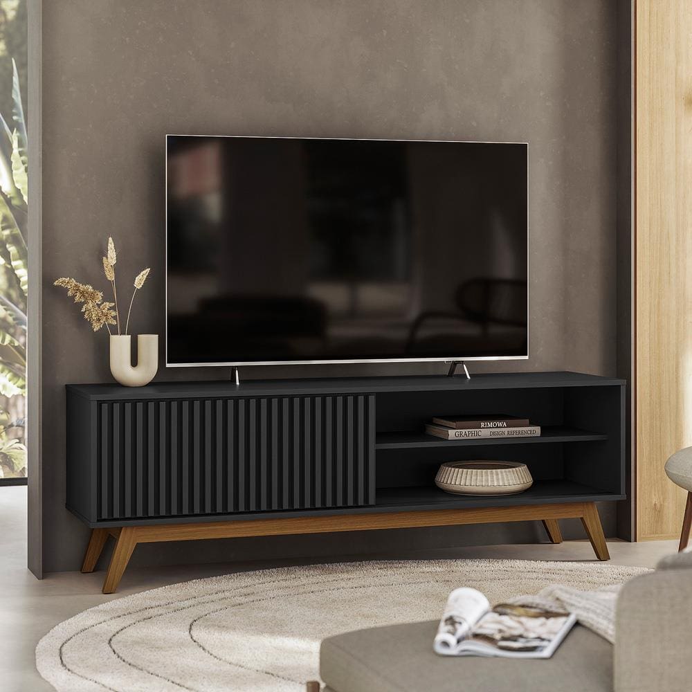 Rack Olivar Fox 160 Ripado Para TV | Ponto