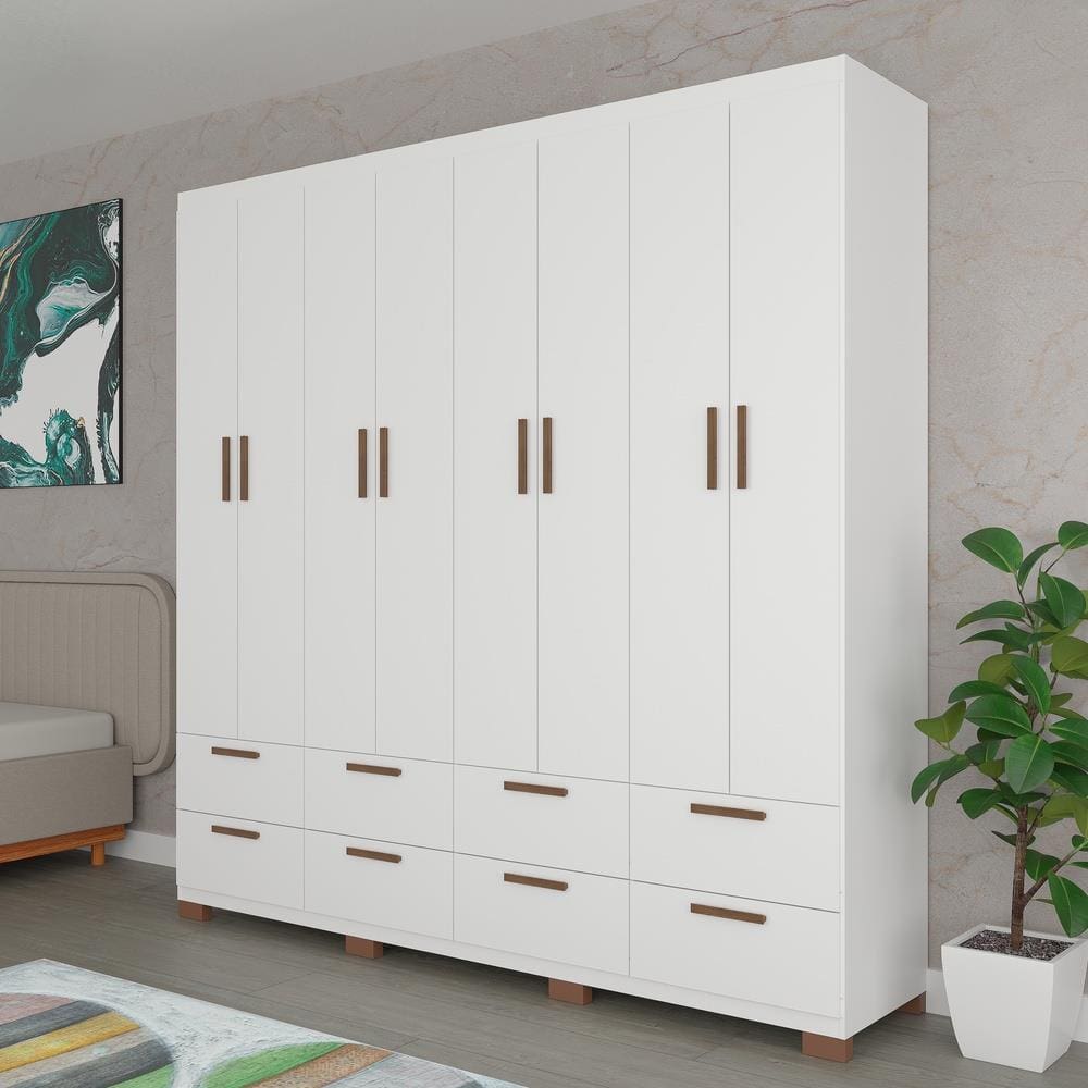 Guarda-Roupa Casal Bartira Coimbra 8 Portas 8 Gavetas