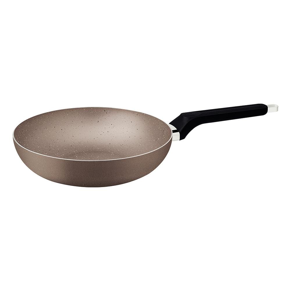 Frigideira Funda Tramontina Milazzo 24cm Alumínio Antiaderente Starflon Max Soft-touch Amêndoa