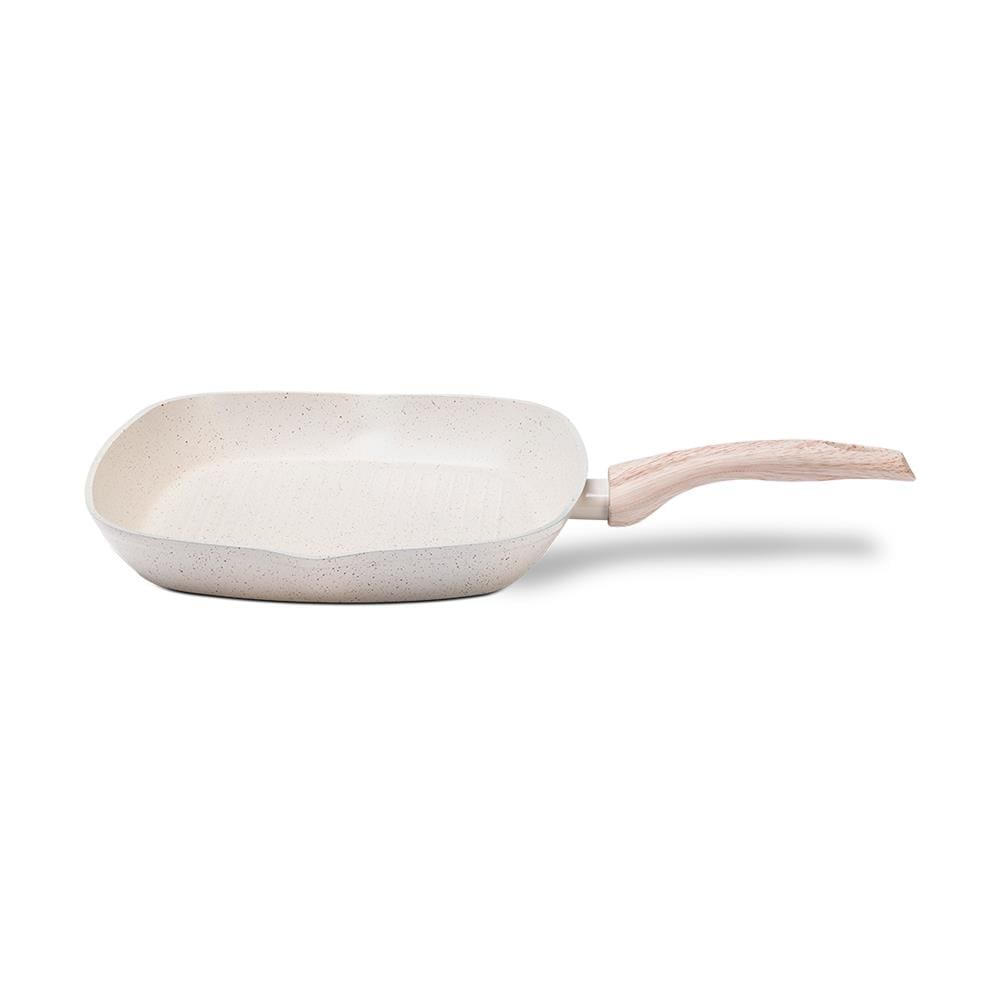 Frigideira Grill de Indução Brinox Sirius Antiaderente Mineral Resist 28cm Vanilla