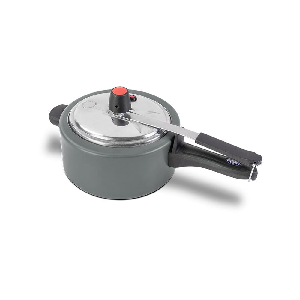 Panela de Pressão Brinox Ceramic Life Vapt 3L Mineral Resist Cinza