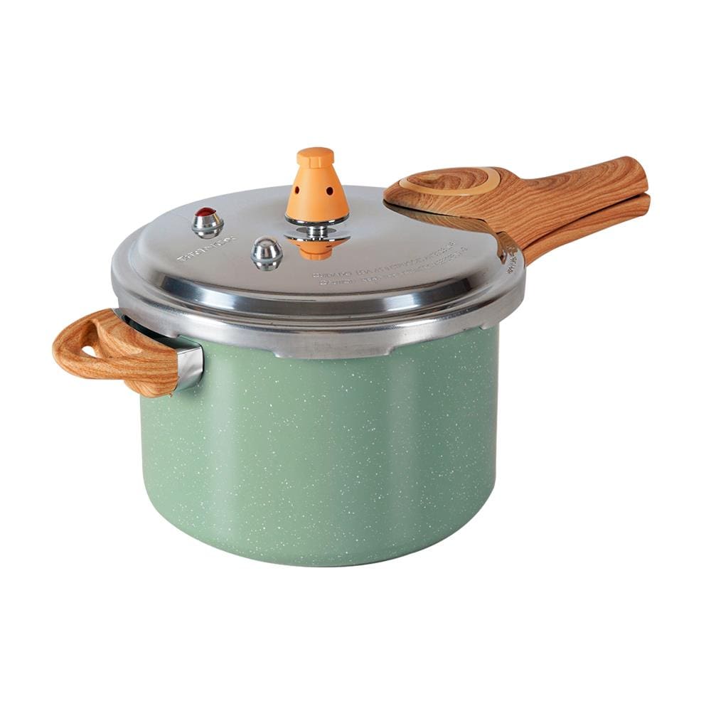 Panela de Pressão Brinox Ceramic Life Pressure 4,2L Indução Antiaderente Pro-Ceramic Premium Verde