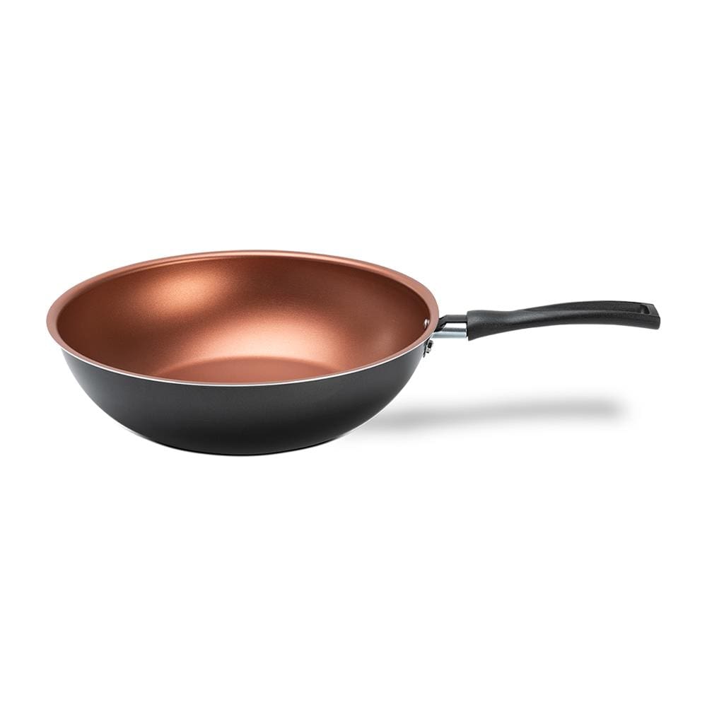 Panela Wok Brinox Topázio Antiaderente Pro-Flon 3L 26cm Cinza