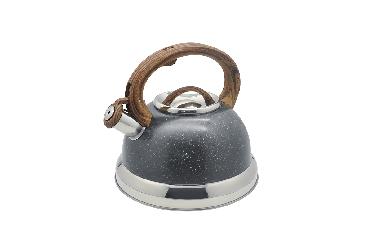 Chaleira Brinox Roma Vintage 2,7L Cabo Soft Touch Fundo Indução Inox Granito