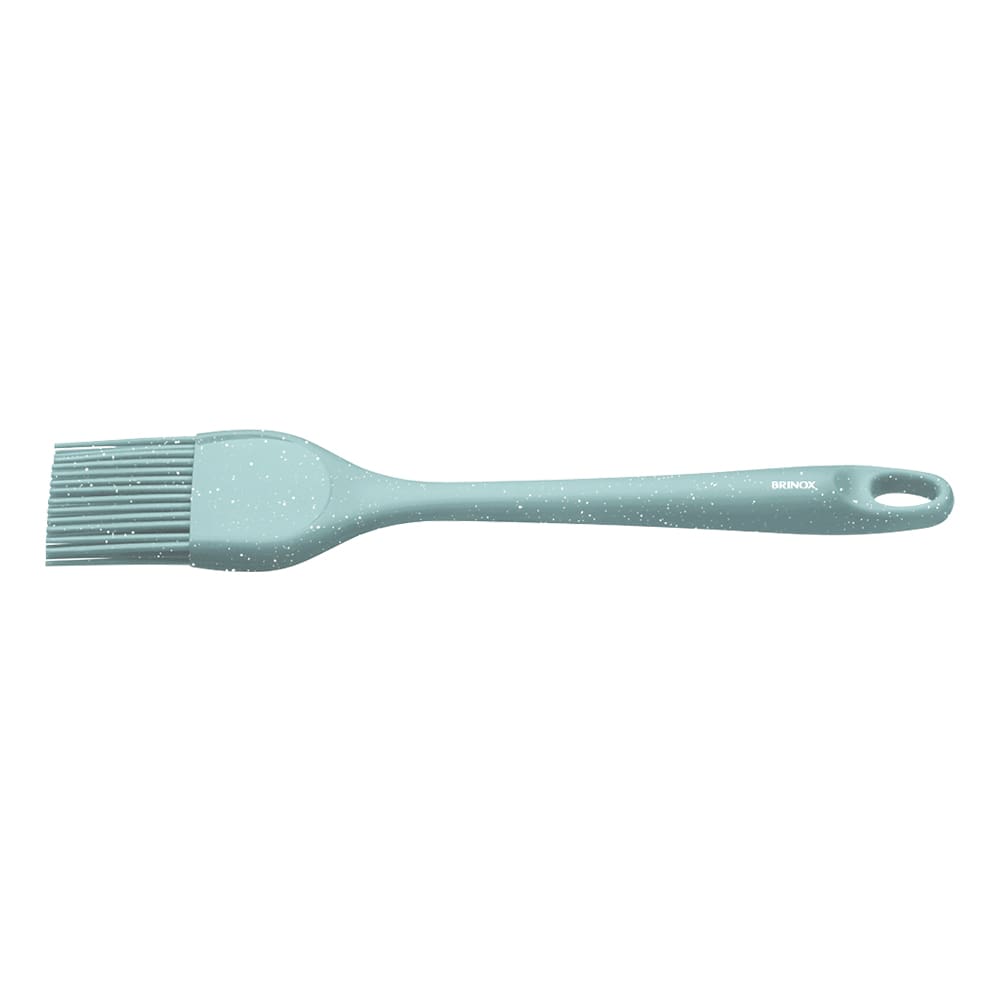 Pincel de Silicone Brinox Flex 28cm Resiste Alta Temperatura Fácil de Lavar Verde