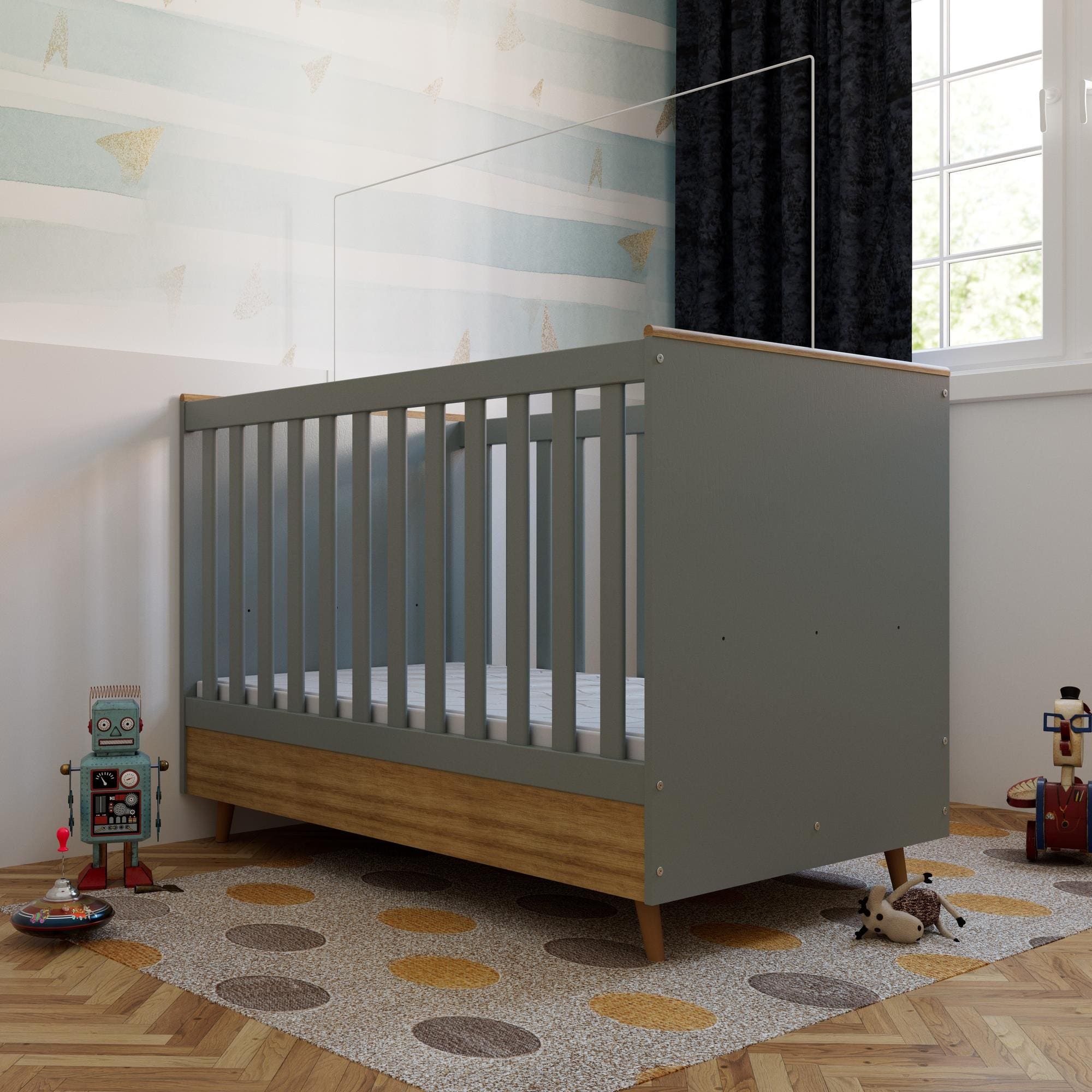 Berço 2 em 1 Bartira Ternura Plus