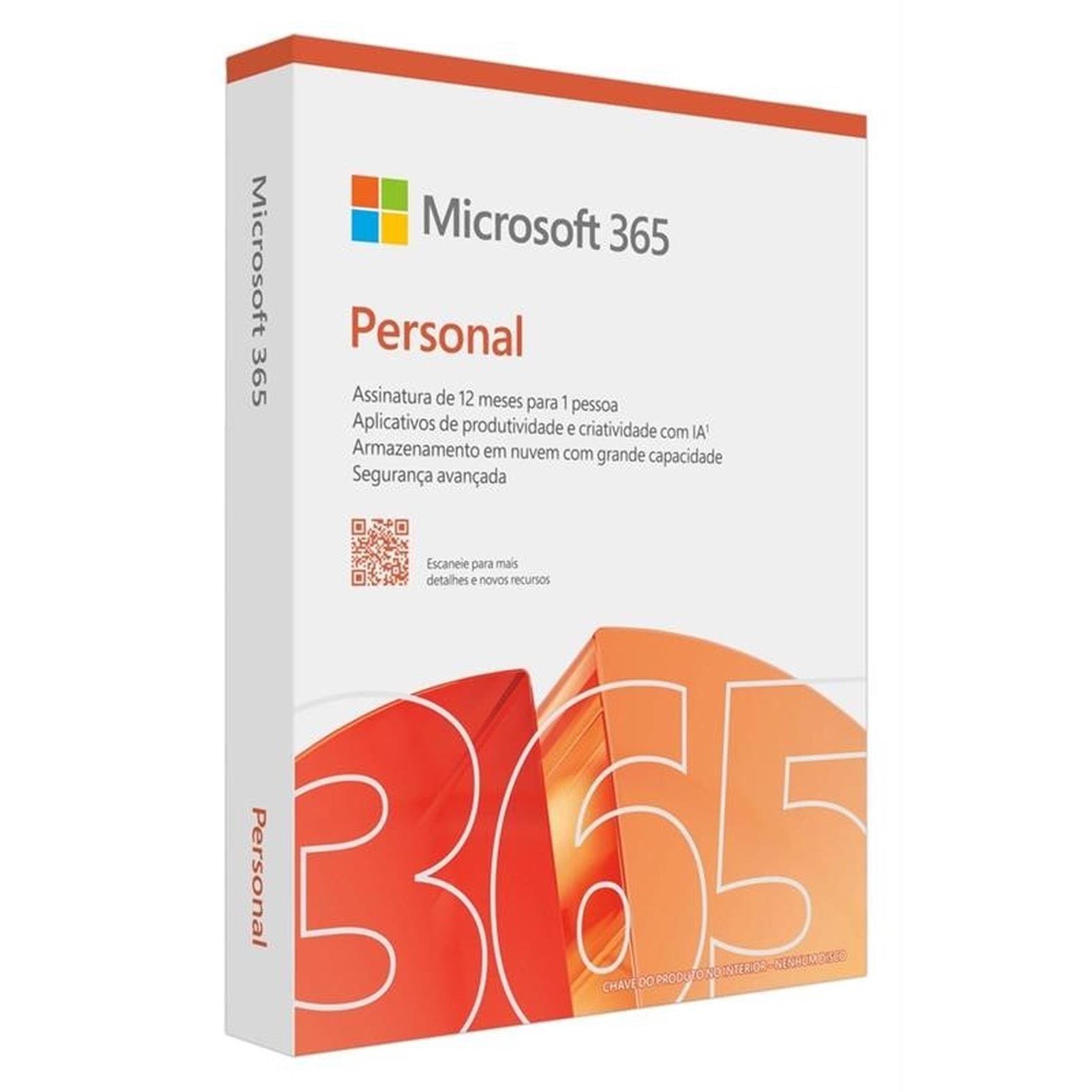 Microsoft Office 365 Personal Licença Anual 1 Usuário 5 Dispositivos 1TB OneDrive