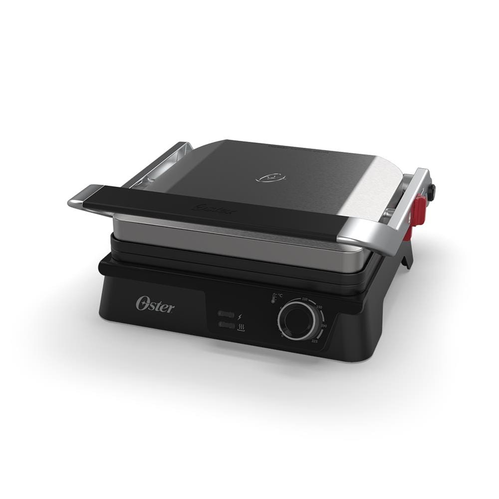 Grill Elétrico Multiuso Oster OGRL610 2em1 1600W Chapa Antiaderente Controle de Temperatura