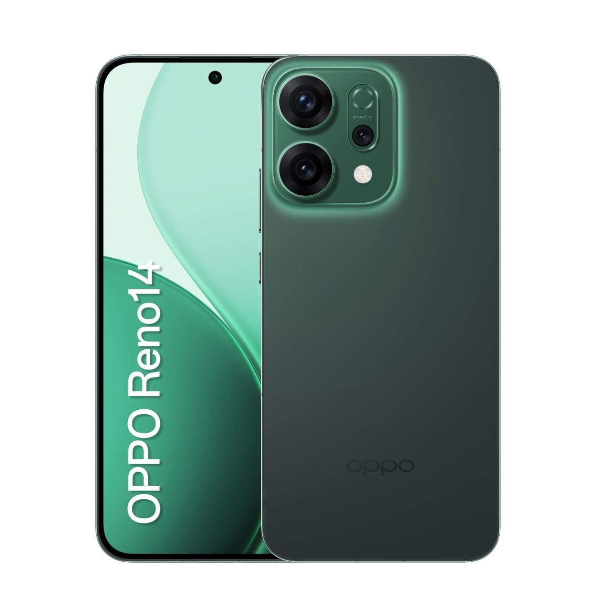 Smartphone OPPO Reno 14 5G Tela 6,59” 512GB Câmera Tripla 50MP Verde Luminoso