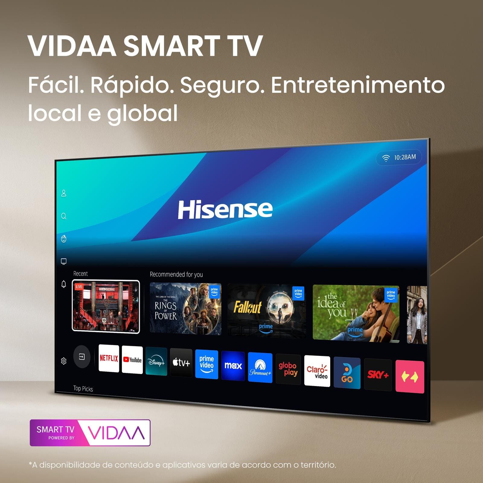 Smart TV 40” Hisense 40A4NV Full | Ponto