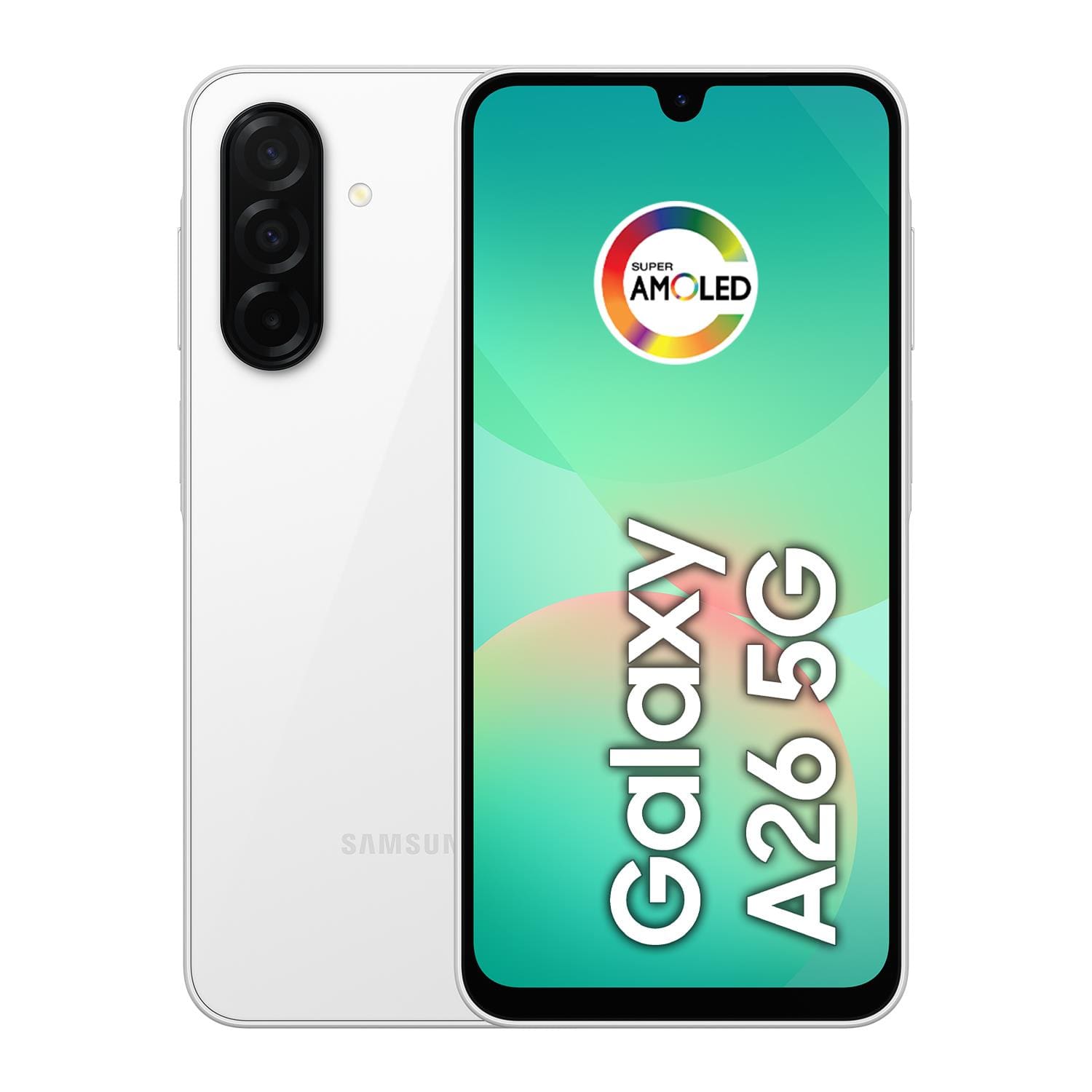 Smartphone Samsung Galaxy A26 Tela 6.7” 256GB 5G Câmera Tripla 50MP Branco