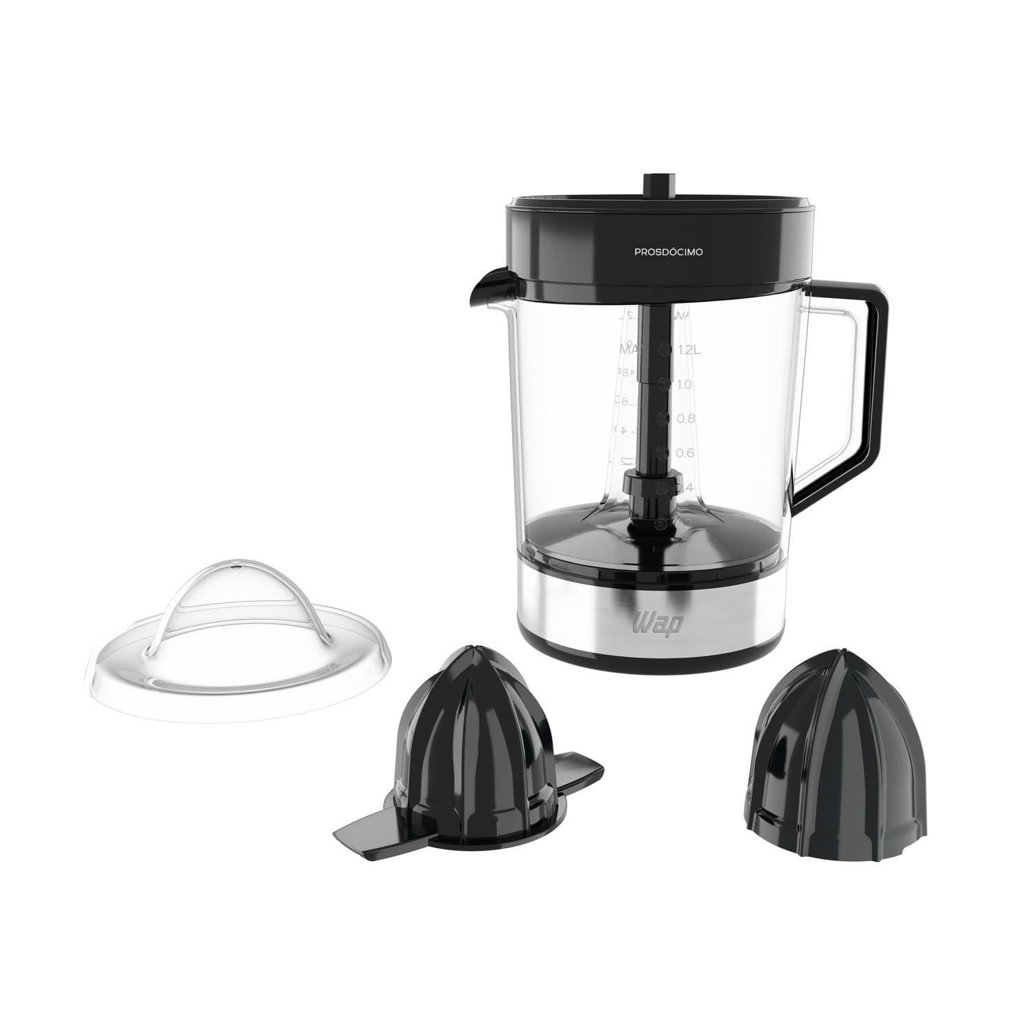 Espremedor de Frutas Wap WJ1200 1,2L 40W Automático Rotação Alternada Preto e Cinza