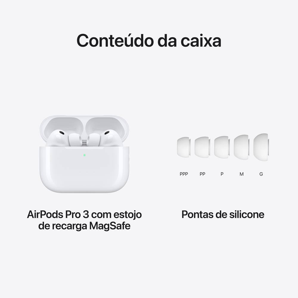 Apple AirPods Pro 3 Branco | Ponto