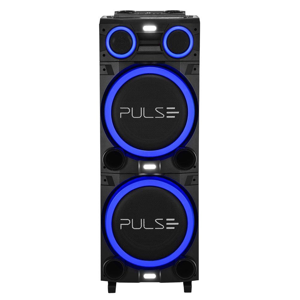 Caixa de Som Torre Multilaser Pulse Double SP516 Bluetooth 2700W RMS Luz LED Bivolt