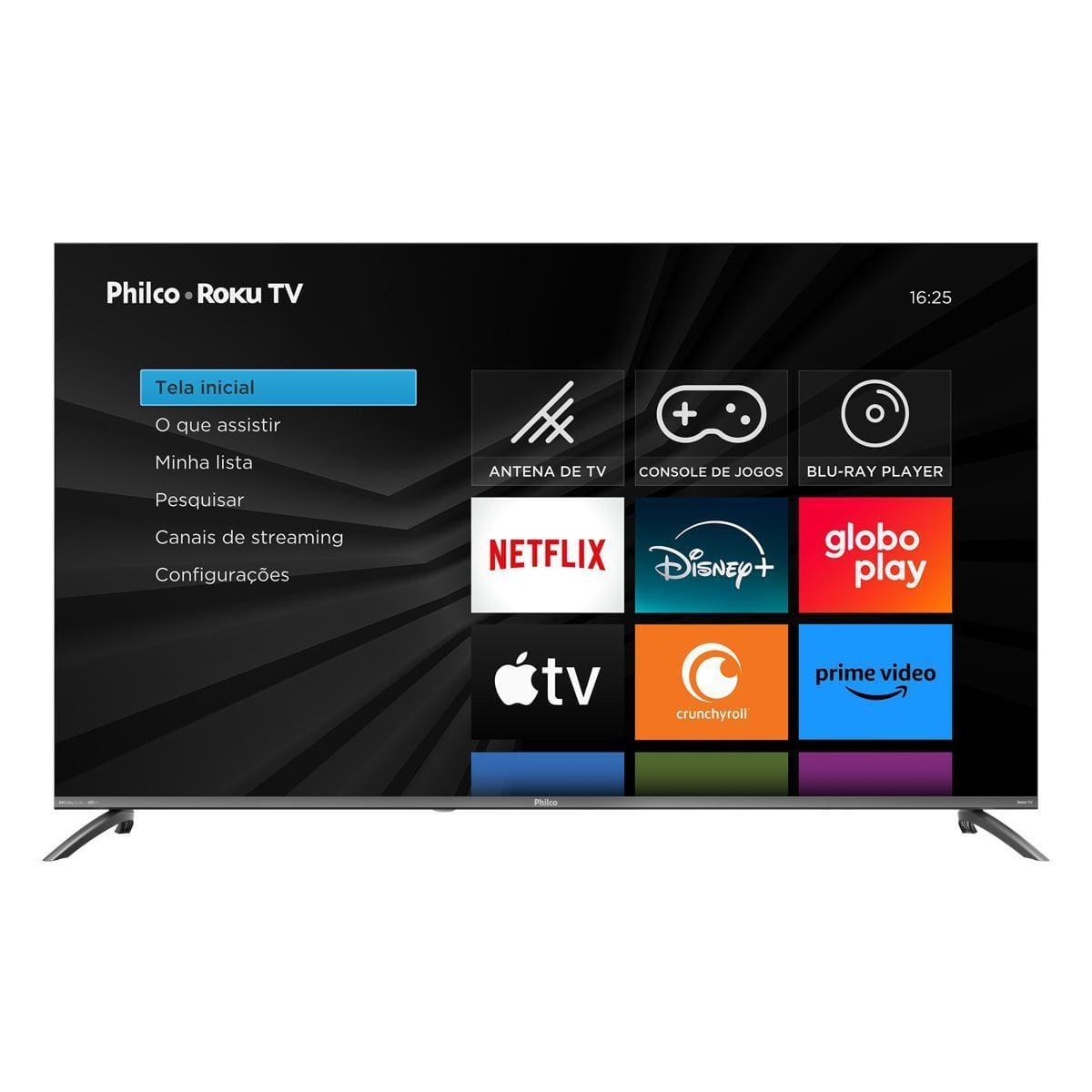 Smart TV Philco 60” 4K UHD P60CRA Roku TV Dolby Audio Quad Core Space Gray