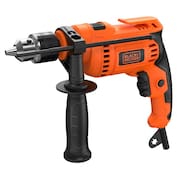 Furadeira de Impacto Black+Decker BED713650 1/2” 650W Empunhadura Ergonômica Gatilho Anatômico Laranja e Preta