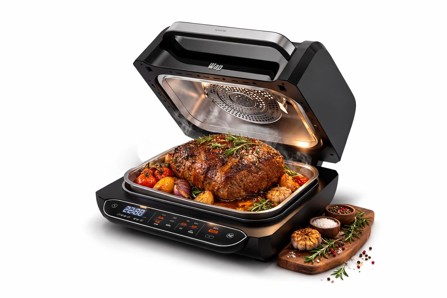 Fritadeira Elétrica Airfry Wap Barbecue Heat Digital Prosdócimo WC AB1030 6,6L 1700w Preto