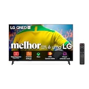 Smart TV 55” LG 4K 55QNED73ASA QNED Processador a7 AI WebOS 25