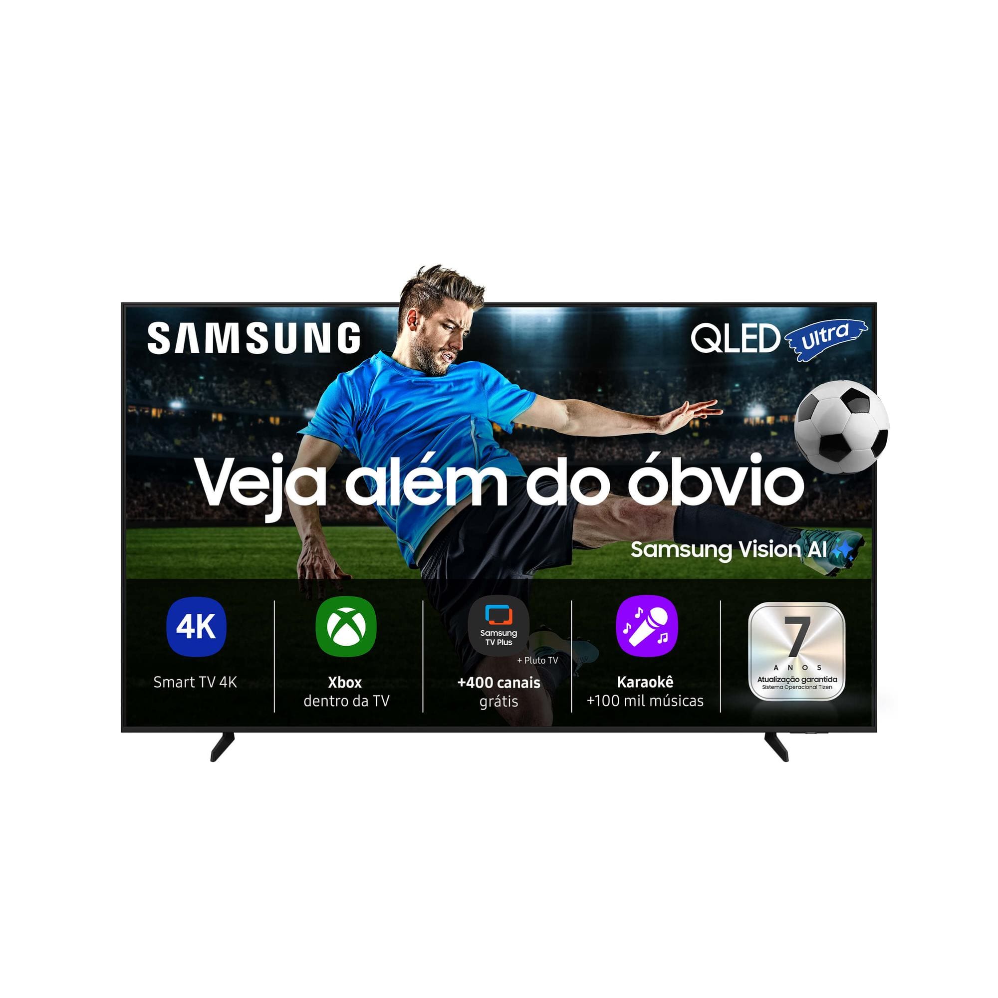 Smart TV 98” 4K UHD Samsung Vision AI QN98Q7FAAGXZD QLED 120Hz Processador Q4 Alexa Integrada Gaming Hub
