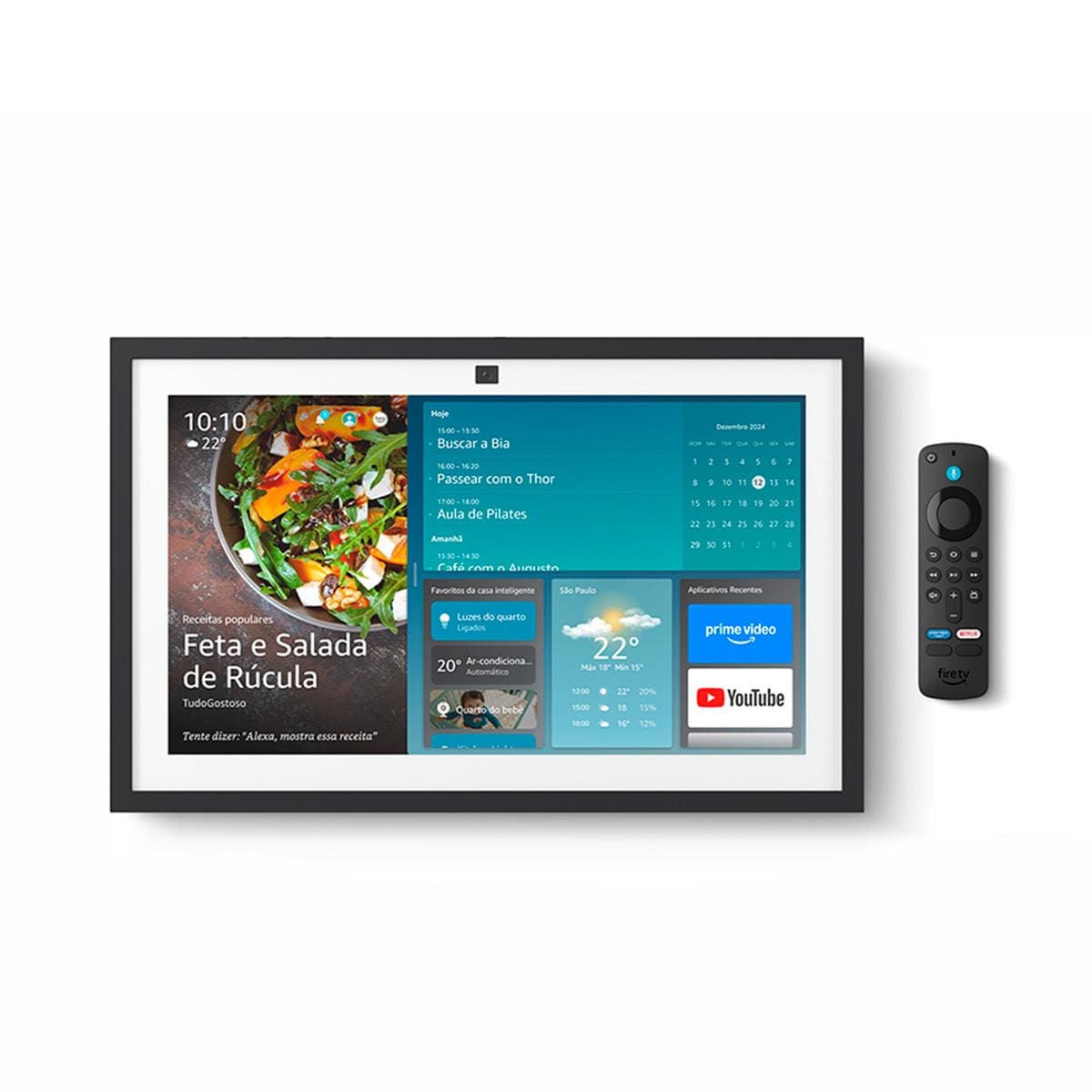 Echo Show 15 Amazon Alexa Smart display Full HD de 15,6” Preto