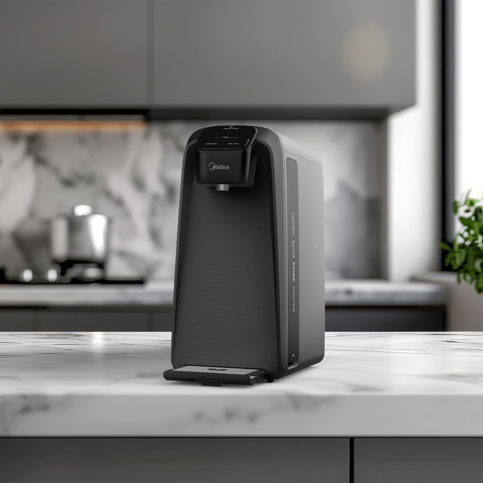 Purificador de Água Midea JDD2580TG SlimPure Cinza Bivolt