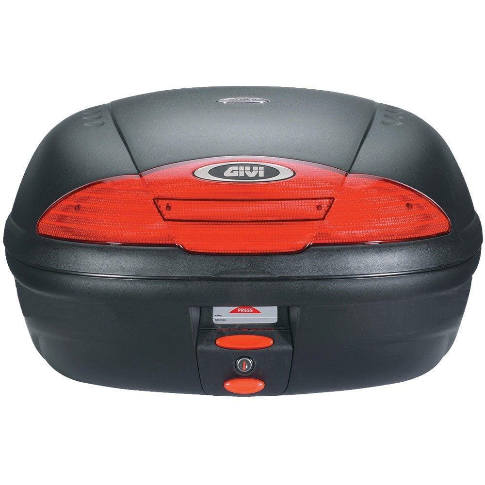 Baú Traseiro Givi E450N Simply II 45L Monolock com lente vermelha