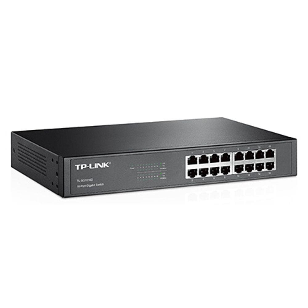 Switch 16P Tp-Link Tl-Sg1016D - 16 Portas Gigabit 10/100/1000Mbps
