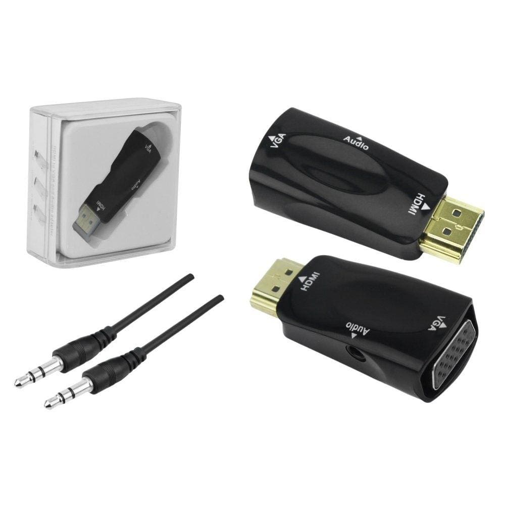Plug Conversor Chip Sce HDMI x VGA com Saída R+L