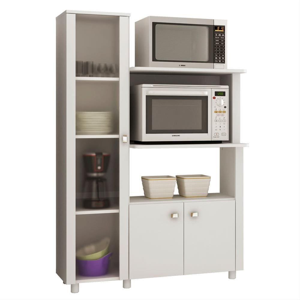Balcão Forno e Microondas Tecno Mobili BL-3304 Branco