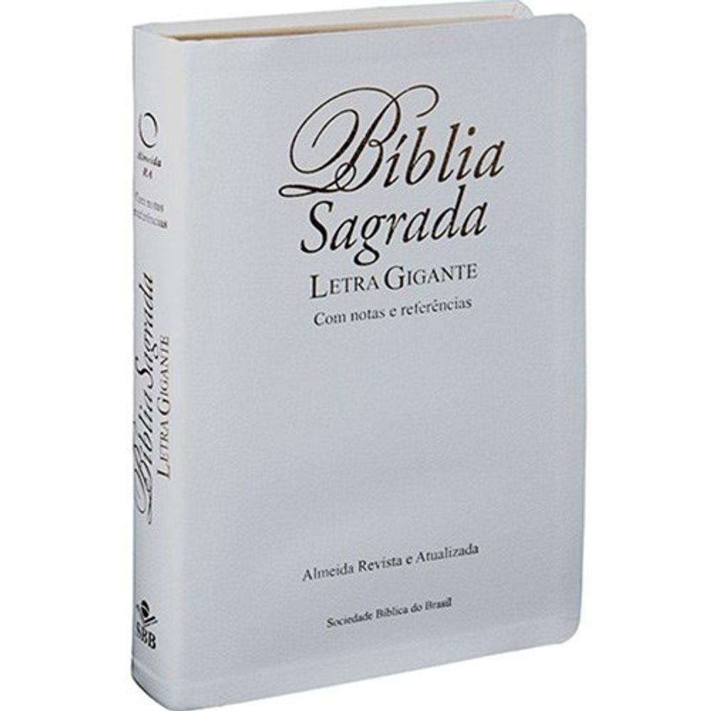 Bíblia Letra Gigante Almeida Atualizada Com Índice Branca