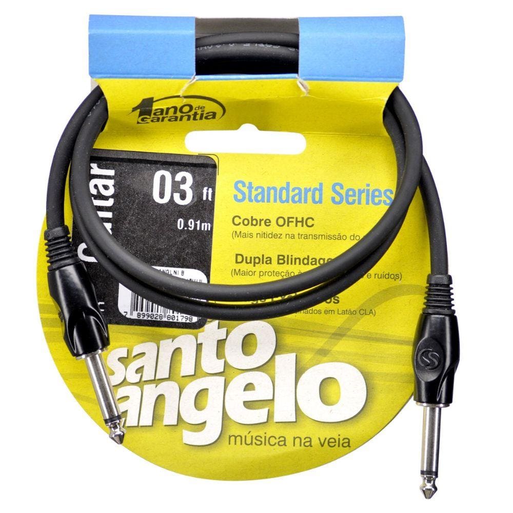 Cabo Santo Angelo ANGLNI P10P10 - 0,91m (03FT) - Preto