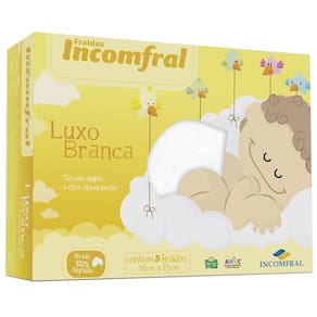 Fralda Luxo Branca Incomfral