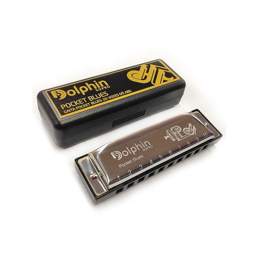 Harmonica Pocket Blues 20 Vozes C Abs - Dolphin